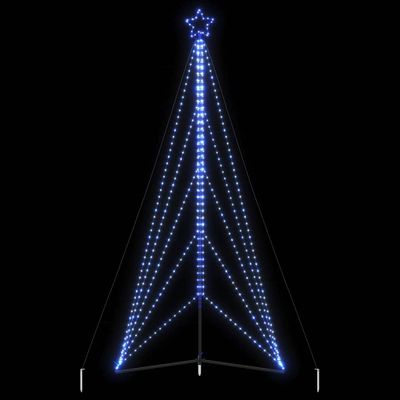 vidaXL LED vianočný stromček 615 LED modré 404,5 cm