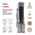 LED nabíjacia kovová svietidlo EMOS P3122, 3000 lm, 5000 mAh