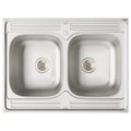 vidaXL Skriňa pod umývadlo Lucca 2 ks Biela Kompozitné drevo
