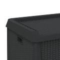 vidaXL Záhradný úložný box antracitový 125 L PP