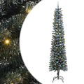 vidaXL Umelý vianočný stromček Zelená 240 cm PVC, plast a oceľ