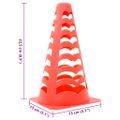 vidaXL Futbalové kužele 6 ks stohovateľné oranžové 13x13x22,5 cm