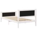 vidaXL Rám postele Svetlosivá 100 x 200 cm Masívne borovicové drevo