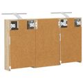 vidaXL Set kabinetov do kúpeľne 3 ks 90 x 10,5 x 50 cm