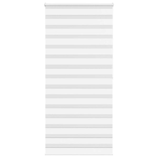 vidaXL Zebra roleta biela 100x200 cm šírka látky 95,9 cm polyester