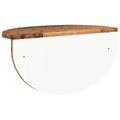 vidaXL Stenná polica 2 ks Staré drevo 48 x 24 x 24 cm Kompozitné drevo