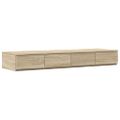 vidaXL Zásuvky pod posteľ Sonoma dub 120 x 36,5 x 16,5 cm