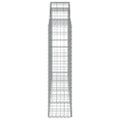 vidaXL Oblúkové gabionové koše 12 ks 200x30x120/140 cm pozink. železo