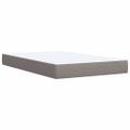vidaXL Boxspring posteľ s matracom sivohnedý 100x200 cm látka