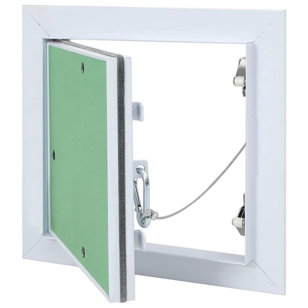 vidaXL Access Panel Zelená a strieborná 20 x 20 cm