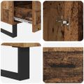 vidaXL Highboard Staré drevo 69,5 x 30 x 115 cm Kompozitné drevo