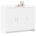 vidaXL Servírovacia skriňa Biela 98,5 x 33 x 80 cm Kompozitné drevo