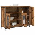 vidaXL Servírovacia skriňa Staré drevo 100 x 35 x 75 cm