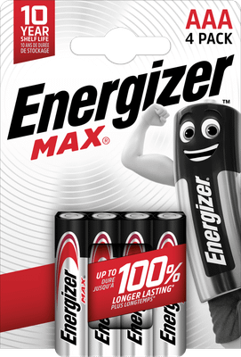 Energizer MAX AAA/E92 alkalické batérie 4ks E303325600