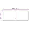 vidaXL Behúň MARSA Sivá 100 x 400 cm Polyester a PVC