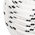 vidaXL Pracovné lano biele 16 mm 100 m polyester