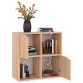 vidaXL Knižnica dub sonoma 60x27,5x59,5 cm drevotrieska