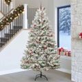 vidaXL Umelý vianočný stromček 270 cm 300 LED Teplá biela PVC a oceľ