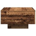 vidaXL Konferenčný stolík Staré drevo 55 x 55 x 31 cm
