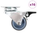 vidaXL Dvojité otočné kolieska 16 ks, 50 mm