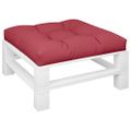 vidaXL Podložka na paletový nábytok 80x80x12 cm, vínovo červená, látka