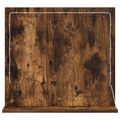 vidaXL Toaletné zrkadlo Dymová dub 60 x 55 x 18 cm Obdĺžnikový