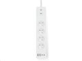 Predlžovací kábel NEDIS WIFIP313EWT SmartLife /2m/Wi-Fi/16A/3680W/4xzásuvka/