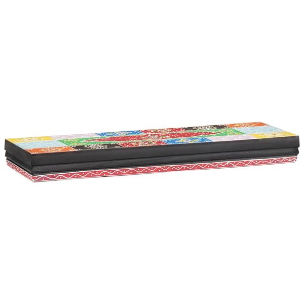 vidaXL Stenné police Viacfarebný 60 x 20 x 6 cm Masívne mango drevo