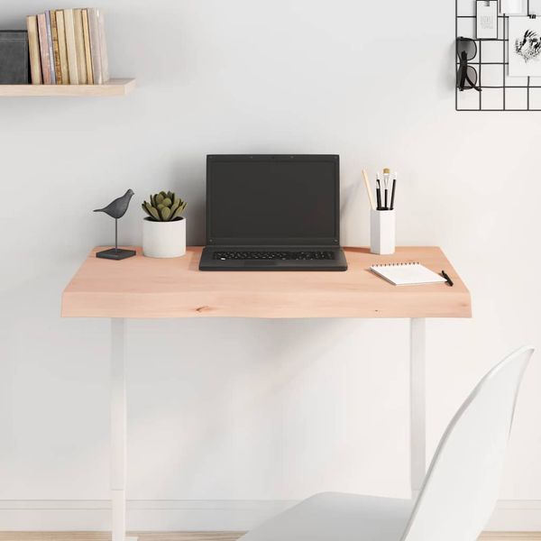 vidaXL Stolová doska 80x40x(2-6) cm neošetrený dubový masív