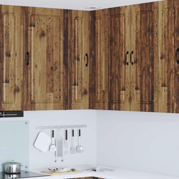 vidaXL Dvierka na umývačku Kalmar Staré drevo 57 x 57 x 100 cm