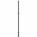 vidaXL Záhradná brána čierna 100x200 cm oceľový dizajn plameňa