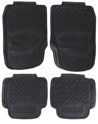 Univerzální gumové autokoberce CAR MAT UNI SET 3, komplet, 4ks SIXTOL