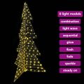vidaXL Vianočný stromček 240 LED Teplá biela 180 cm Ratan