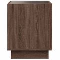 vidaXL Konferenčný stolík s nekonečnými LED hnedý dub 50x50x50 cm