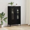 vidaXL Highboard Čierny dub 70 x 31 x 115 cm