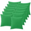 vidaXL Poťah na podložku 12 pcs HEERLEN Zelená 40 x 40 cm Polyester