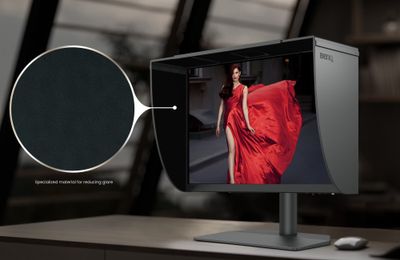 BENQ SH242 clona na monitory pre fotografov pre BenQ SW242Q Tieniaca clona, pre monitor SW242Q, čierna
