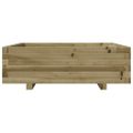 vidaXL Záhradný kvetináč 80x80x26,5 cm impregnovaná borovica