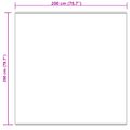 vidaXL Koberec z umelého ovčieho kožucha TAFALLA Krémová 200 x 200 cm