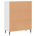 vidaXL Komoda biela 69,5x34x90 cm kompozitné drevo