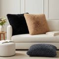 vidaXL Poťah na podložku 2 pcs HEERLEN Čierna 80 x 80 cm PV fleece