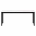 vidaXL lavička Biela 110 x 35 x 45 cm Masívne borovicové drevo