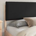 vidaXL Rám postele s čalúneným čelom Čierna 200 x 200 cm