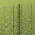 vidaXL Euro oplotenie s pilierom 10 x 1,5 m PVC potiahnutá oceľ Sivá