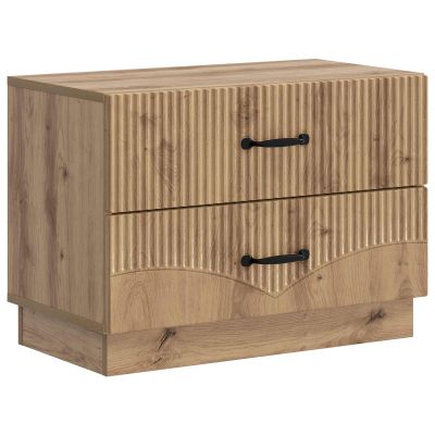 vidaXL Nočný stolík Dub artisan 62 x 34,5 x 44,5 cm Kompozitné drevo