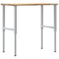 vidaXL pracovný stôl 100x60x(71,5-98) cm masívny dub
