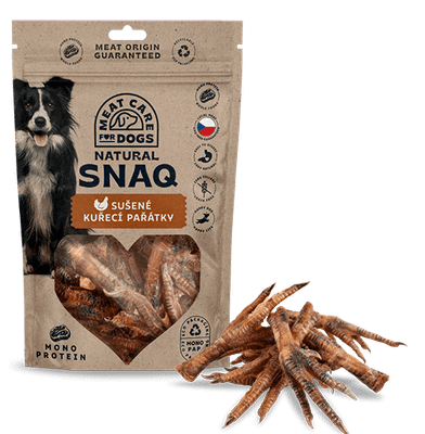DOG SNAQ 99196 doplnkové krmivo pre psy - sušené kuracie nohy 100G