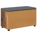 vidaXL Predsieňová lavica s vankúšom Staré drevo 80 x 38 x 46 cm