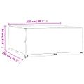 vidaXL Obaly na záhradný nábytok 2 ks 16 očiek 205x205x90 cm štvorec