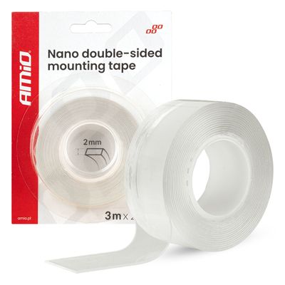 Obojstranná nano páska 20 mm × 3 m × 1 mm AMiO-04847
